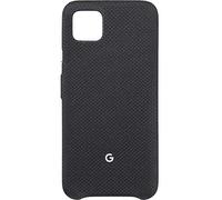 Google Pixel Case for Pixel 4 - Protective Phone Cover with Tailored Fabric and Active Edge Compatible - Official Google Pixel Cover - Just Black