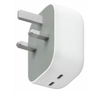 Google Pixel Flex 67W Dual Port USB-C Fast Charger - Snow