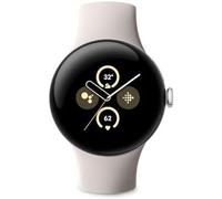 Google Pixel Watch 2 with Fitbit and Google Heart Rate Monitor, Stress Management and Safety, Android Smartwatch, Silver Aluminium Case, Sports Bracelet Porcelain WLAN