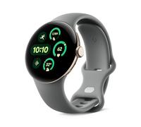 GOOGLE Pixel Watch 3 WiFi - Champagne Gold, Hazel Band, 41 mm, Silver/Grey,Gold