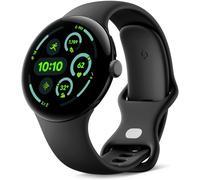 Google Pixel Watch 3 (45 mm) - Android smartwatch with heart rate tracking, advanced running from Fitbit, fitness insights, 24-hour battery - Matte Black Aluminium Case - Obsidian band - LTE