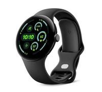 GOOGLE Pixel Watch 3 WiFi - Black, Obsidian Band, 45 mm, Black