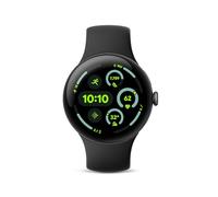 Google Pixel Watch 3 (45mm) Latest Model - Android Smartwatch, Heart Rate Tracking, Fitbit Advanced Running, Fitness Insights, 24-Hour Battery - Matte Black Aluminum Case - Obsidian Band - Wi-Fi