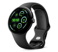 Google Pixel Watch 3 (45 mm) - Android smartwatch with heart rate tracking, advanced running from Fitbit, fitness insights, 24-hour battery - Matte Black Aluminium Case - Obsidian band - LTE