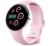 GOOGLE Pixel Watch 3 4G LTE - Silver, Rose Quartz Band, 41 mm, Silver/Grey,Pink
