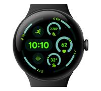 GOOGLE Pixel Watch 3 WiFi - Black, Obsidian Band, 45 mm, Black