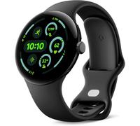 Google Pixel Watch 3 (45 mm) - Android smartwatch with heart rate tracking, advanced running from Fitbit, fitness insights, 24-hour battery - Matte Black Aluminium Case - Obsidian band - LTE