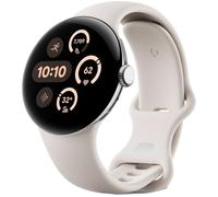 GOOGLE Pixel Watch 3 WiFi - Silver, Porcelain Band, 41 mm, Silver/Grey,White