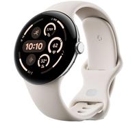 GOOGLE Pixel Watch 3 WiFi - Silver, Porcelain Band, 45 mm, Silver/Grey,White