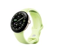 Google Pixel Watch 4 (41 mm) - Android smartwatch with Domed Display, Comprehensive Health and Fitness Tracking and Help from Gemini - Champagne Gold Aluminium Case - Lemongrass Active Band - Wi-Fi