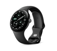 Google Pixel Watch 4 (45 mm) - Android smartwatch with Domed Display, Comprehensive Health and Fitness Tracking and Help from Gemini - Matte Black Aluminium Case - Obsidian Active Band - Wi-Fi