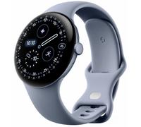 Google Pixel Watch 4 (45 mm) - Android smartwatch with Domed Display, Comprehensive Health and Fitness Tracking and Help from Gemini - Satin Moonstone Aluminium Case - Moonstone Active Band - Wi-Fi