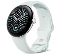 GOOGLE Pixel Watch 5 WiFi - Polished Silver Aluminum Case with Fog Active Band, 45 mm, White,Silver/Grey