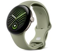 GOOGLE Pixel Watch 5 WiFi - Satin Pyrite Aluminum Case with Olive Active Band, 41 mm, Gold,Green