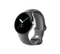 Google Pixel Watch - Android smartwatch with activity tracking - Heart rate tracking watch - Polished Silver Stainless Steel case with Charcoal Active band, LTE