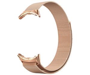 Google Pixel Watch Stainless Steel Mesh Strap Magnetic Rose Gold