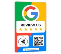 Google Tap Cards | Review QR Code | Contactless Review Card | NFC Tap Card (1 Pack Google Cards)