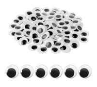 Googly Eyes for Crafts, 100 Pcs Black White Craft Eyes Self Adhesive Wiggle Googly Eyes Sticky Googly Eyes for DIY Crafts Halloween Christmas DIY Craft Decorations(20mm)