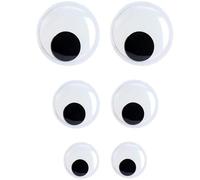 Googly Eyes, Large Googly Eyes, 3 Sizes Self Adhesive Large Giant Googly Eyes Funny Googlie Wiggle Eyes for DIY Crafts Christmas Halloween Decorations, Bin Refrigerators Door Decor (5/6/7cm)