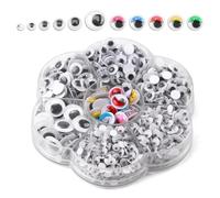 Googly Eyes Self Adhesive Wiggle Eyes,Safety Eyes for Crochet Toys Face Stickers for DIY Crafts Scrapbooking Art Projects Doll Making & School Activities,Craft Supplies Kit 7 Sizes (4-12mm),700Pcs
