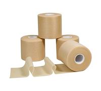 GooGou Pre Wrap Tape Foam Underwrap Tape Foam Athletic Tape Breathable Sports Tape for Wrists, Elbows, Knees, Ankles and Hair, 4 Rolls, 7 cm x 30 Yards (Beige)