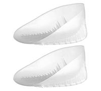 GOOHOCHY 1 Pair U-Shaped Sebs Heel Pads Soft Impact-Resistant Foot Cushions for Boots and Flats, Relaxing Feet and Preventing Dry Cracks with Invisible Half Inserts