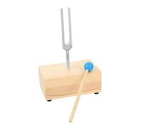 GOOHOCHY 1 set Meditation Tuning Fork Aluminum Alloy Fork with Wooden Hammer for Sound Therapy Educational Use and Acoustic Experiments Durable and Easy to Use
