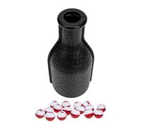 GOOHOCHY 1 Set Professional Billiard Bottle Portable Snooker Shaker with Dice Billiard Accessory for Family Fun and Game Challenges