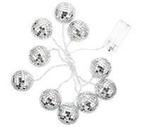 GOOHOCHY 1 Set String Disco Ball Home Decorations Prom Decor Outdoor Hanging Lanterns Outdoor Decoration Wedding Ceremony Decorations Home Accents Decor Holiday Lights Christmas Glass White