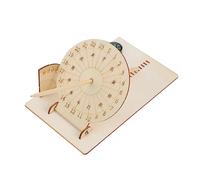 GOOHOCHY 1 Set Sundial Clock Wooden DIY Kit Educational for Activity Solar Measurement Model Easy Assembly Scientific Project for Teaching Concepts