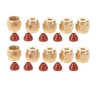 GOOHOCHY 10 Pairs Smoke Machine Copper Mouth Cap Compact Stage Equipment Nozzle Fog Equipment Nozzle Theater Stage Effects Live Performance Effects Parts Golden
