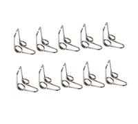 GOOHOCHY 10 Pcs Silver Small Trumpet Watergate Key Draining Springs Set, Brass Instrument Valve Replacement Parts for Trumpet Players and Band Accessories