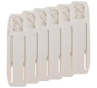 GOOHOCHY 10 Sets Wall Socket Holder Power Strip Organizer with Strong Bearing Capacity, Abs Material, White Wall-mounted Storage Holder for Homes and Walls, Simple Fashion Style Socket