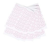 GOOHOCHY 10 Sheets of Pink Paper Eyelashes Grafted Stickers with Obvious Partition for Easy Practice, Suitable for Personal and Professional Use Eyelash Extension Mapping