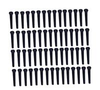 GOOHOCHY 100pcs Acoustic Guitar Bridge Pins String Studs with Sturdy Metal Nails for Ballad Guitar String Replacement Accessories