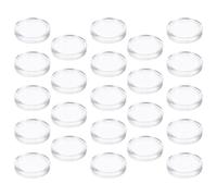 GOOHOCHY 100pcs Coin Holders Plastic Coin Capsules Protect against Oxidation Storage and Display