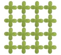 GOOHOCHY 100pcs Felt Cup Dividers for Stacking, Mug Separators Noise Reduction Pads in Military Green Clover Pattern, Kitchen and Household Cup Protectors for Home and Office