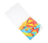 GOOHOCHY 100pcs Geometric Shape Learning Pieces for Educational Math Manipulatives Fine Motor Skill Development Cognitive Geometry for Boys and Classroom Use