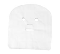 GOOHOCHY 100pcs Pre-cut Facial Mask Gauze Sheets for Beauty Supplies Thin Skin-friendly Face Covers with Eye Nose Mouth Openings Disposable Face Gauze for Skincare and Moisturizing