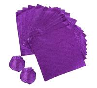 GOOHOCHY 100pcs Purple Aluminum Foil Sheets for Candy and Chocolate Wrapping, Versatile Use Easy to Shape and Cut Features, Safe and Clean Material Suitable for Everyday Life and Events