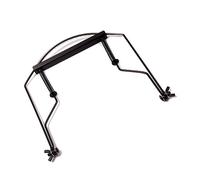 GOOHOCHY 10holes Black Harmonica Holder Metal Frame Harp Rack Neck Bracket for Mouth Organ Accessory