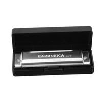 GOOHOCHY 10holes Harmonica Tones Metal Harmonica for Beginners and Adults Musical Instrument for Boys and Girls and Music Novelty Gifts for Music Education and Pocket Use