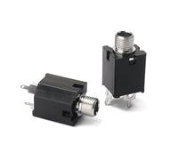 GOOHOCHY 10pcs 6.35mm 1/4 Inch Threaded Guitar Endpin Jack Set, Mono and Stereo Output Socket for Acoustic and Electric Bass Guitar Pickup Input