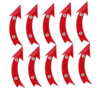 GOOHOCHY 10pcs Bicycle Wheel Reflectors for Night Cycling Bright Arrow-shaped Safety Reflectors for Front and Rear Spokes Quick Installation Road and Mountain Bike Accessories for Enhanced
