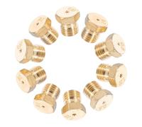 GOOHOCHY 10pcs Brass Gas Nozzle Replacement for Household Commercial Stoves Versatile Jet Burners for Home Kitchens Restaurants Camping Easy to Install Maintain