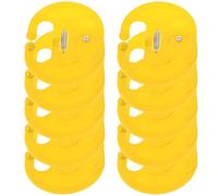 GOOHOCHY 10pcs Calf Weaning Nose Rings Livestock Equipment Plastic Cattle Weaner Tool in Yellow, Fine Workmanship Does Not Affect Eating, Suitable for Farm Use
