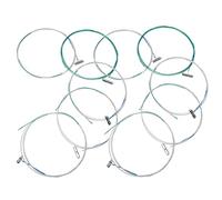 GOOHOCHY 10pcs Chinese Guzheng Strings Replacement Metal Wire for Professional Guzheng Short Remaining Sound and Simple Replacement Suitable for Music Studio and Family Use