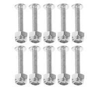 GOOHOCHY 10pcs Foosball Table Fixing Tools Metal Fixation Screws and Nuts for Professional Table Football Parts Replacement Sturdy Foosball Machine Accessories for Game Maintenance
