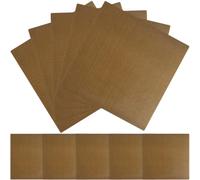 GOOHOCHY 10Pcs Heat Resistant Hair Straightener Stickers 10X9Cm Waterproof Ceramic Flat Iron Decals Heat Insulation Protector for Professional Hair Styling Tools