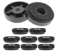 GOOHOCHY 10pcs Hifi Speaker Isolation Pads round Anti-vibration Feet Made of Abs and Eva Material, Supports to 150lb, for Musical Instruments and Recorders Wherever You Go